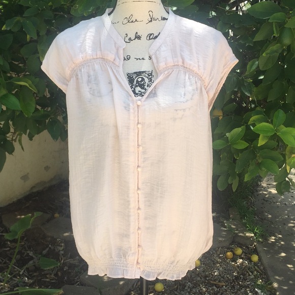 Flirty Pale Pink Blouse - Picture 1 of 5